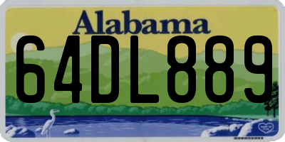 AL license plate 64DL889