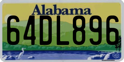 AL license plate 64DL896