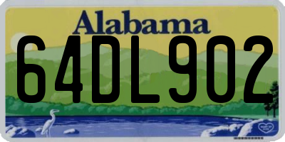 AL license plate 64DL902