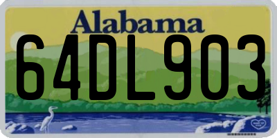 AL license plate 64DL903