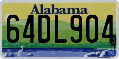 AL license plate 64DL904