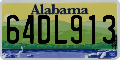 AL license plate 64DL913