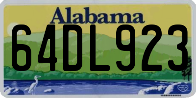 AL license plate 64DL923