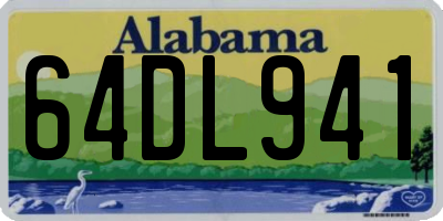 AL license plate 64DL941