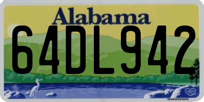 AL license plate 64DL942
