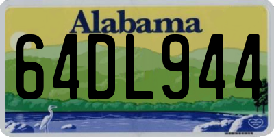 AL license plate 64DL944