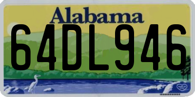 AL license plate 64DL946