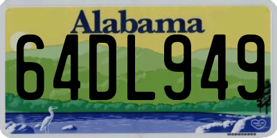 AL license plate 64DL949