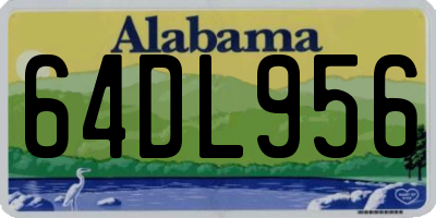 AL license plate 64DL956