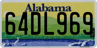 AL license plate 64DL969