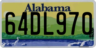 AL license plate 64DL970