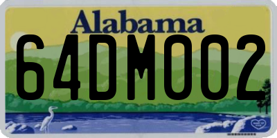AL license plate 64DM002