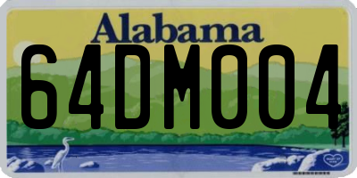 AL license plate 64DM004