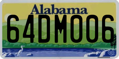 AL license plate 64DM006