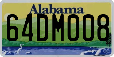 AL license plate 64DM008