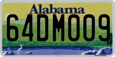 AL license plate 64DM009