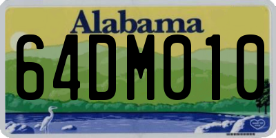 AL license plate 64DM010