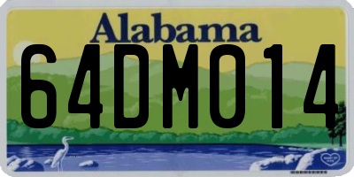 AL license plate 64DM014
