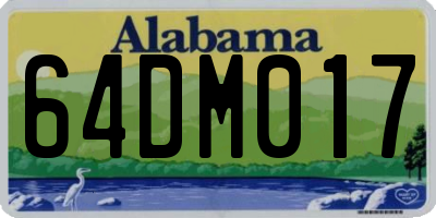 AL license plate 64DM017