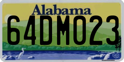 AL license plate 64DM023