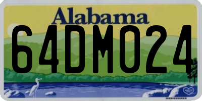 AL license plate 64DM024