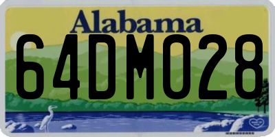 AL license plate 64DM028