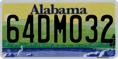 AL license plate 64DM032