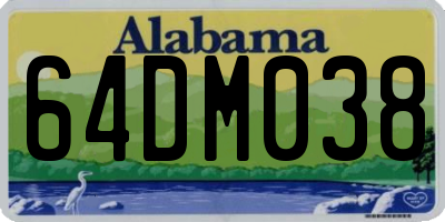 AL license plate 64DM038