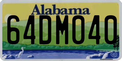 AL license plate 64DM040