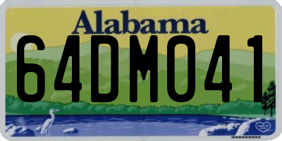 AL license plate 64DM041