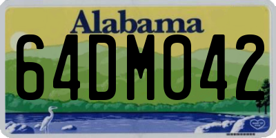 AL license plate 64DM042