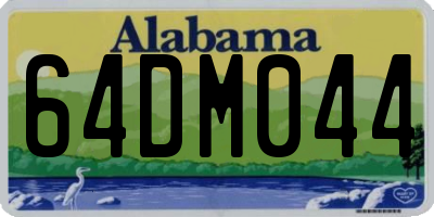 AL license plate 64DM044