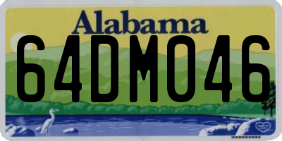 AL license plate 64DM046