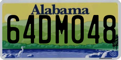 AL license plate 64DM048