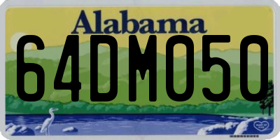 AL license plate 64DM050