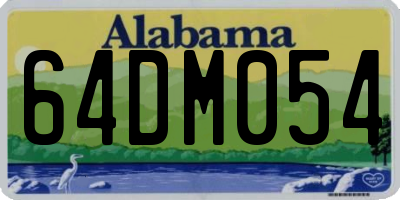 AL license plate 64DM054