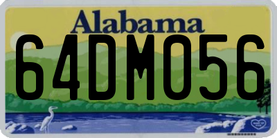 AL license plate 64DM056