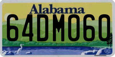 AL license plate 64DM060