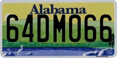 AL license plate 64DM066