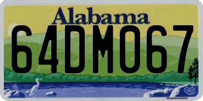 AL license plate 64DM067