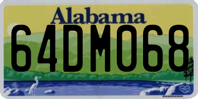 AL license plate 64DM068