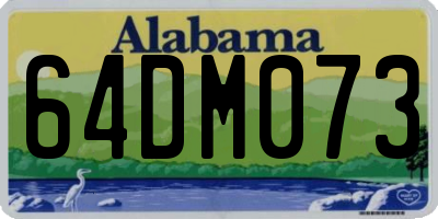 AL license plate 64DM073