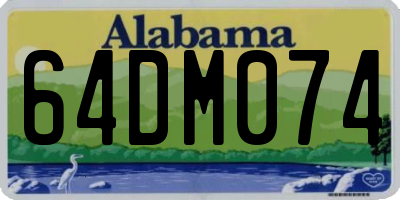 AL license plate 64DM074