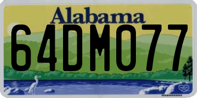 AL license plate 64DM077