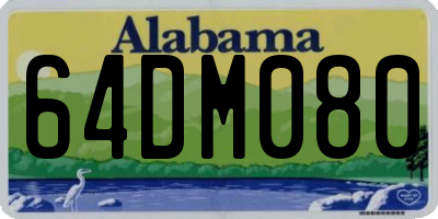 AL license plate 64DM080