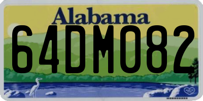 AL license plate 64DM082