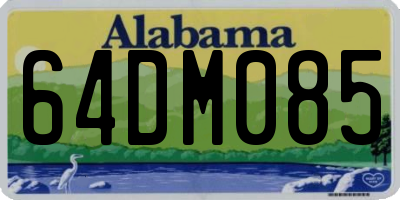 AL license plate 64DM085