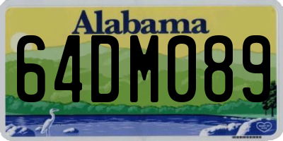 AL license plate 64DM089