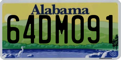 AL license plate 64DM091