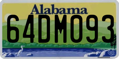 AL license plate 64DM093